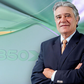A350 XWB faz sua estreia no Brasil e no Chile, e eu…